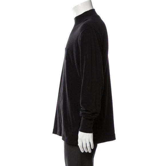 Aimé Leon Dore Black Mock Neck Long Sleeve Sweater Shirt, Size M - Picture 11 of 16